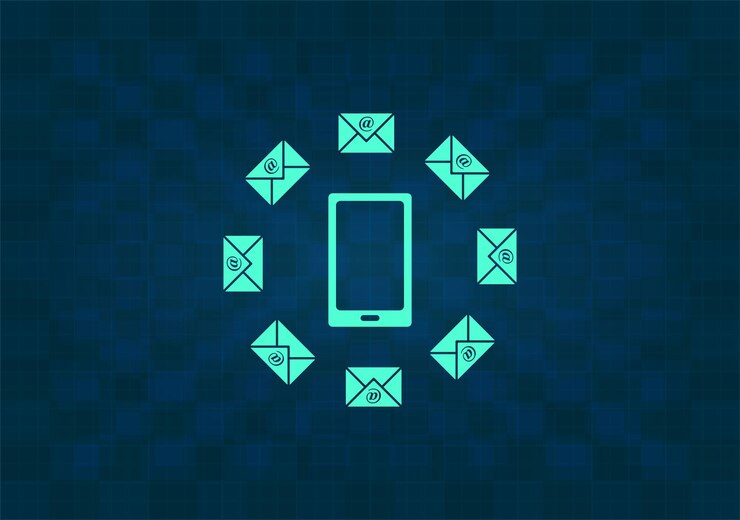 Vector icono de vector en fondo azul