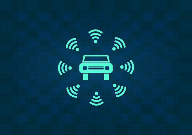 Icono de vector en fondo azul