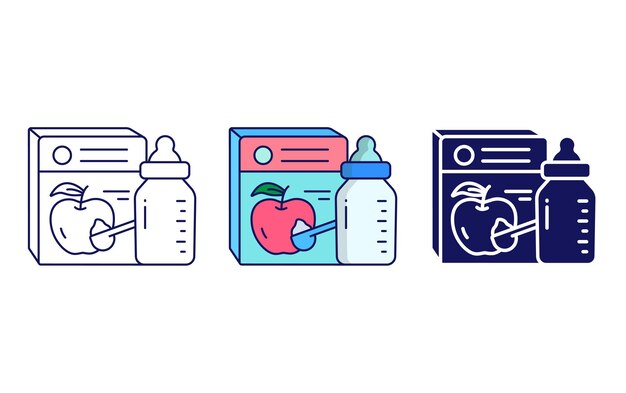Icono de vector de fórmula bebida