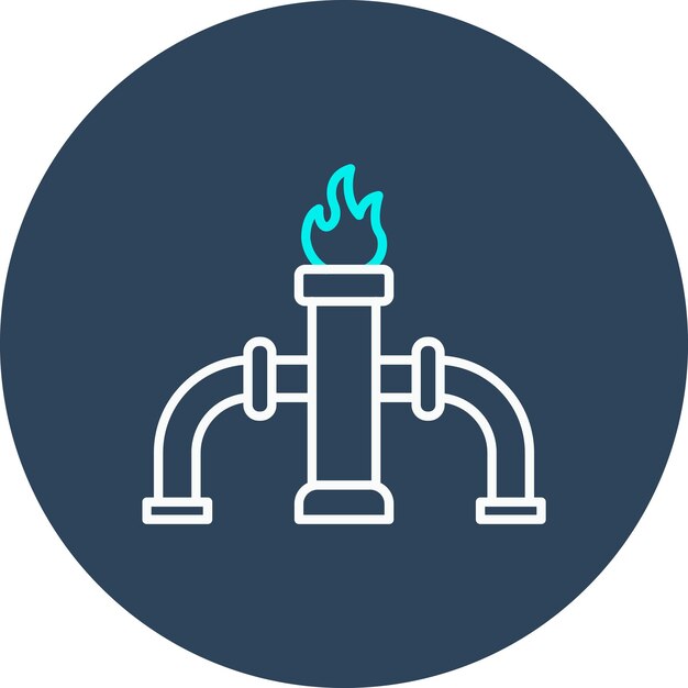 El icono del vector de fracking se puede utilizar para el conjunto de iconos de la industria de la gasolina