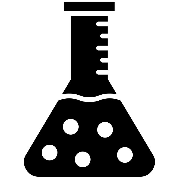 El icono del vector del frasco se puede utilizar para el conjunto de iconos del laboratorio