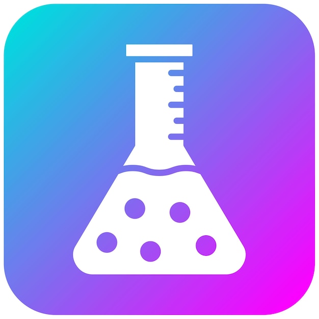 El icono del vector del frasco se puede utilizar para el conjunto de iconos del laboratorio