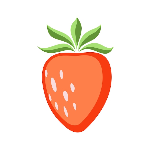 Icono de vector fresa. dibujo de fresas del color