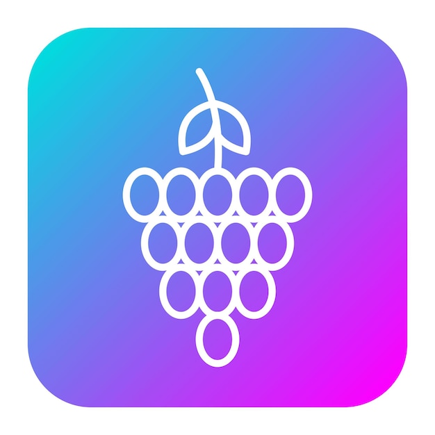 El icono del vector de frutas se puede utilizar para el conjunto de iconos del supermercado