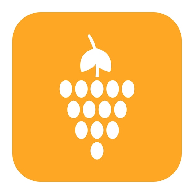 El icono del vector de frutas se puede utilizar para el conjunto de iconos del supermercado