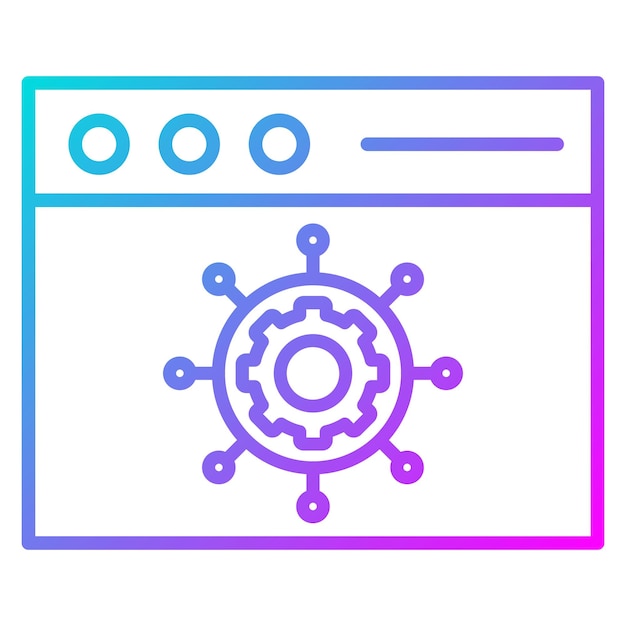 El icono del vector de funcionalidad se puede usar para el conjunto de iconos sin código