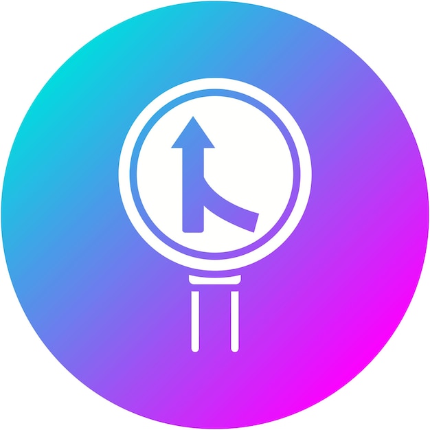 El icono del vector de fusión de carreteras se puede utilizar para el conjunto de iconos de señales de tráfico