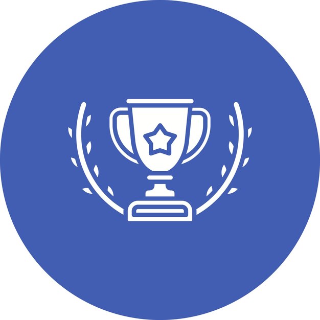 El icono del vector ganador se puede usar para el conjunto de iconos de carreras automáticas