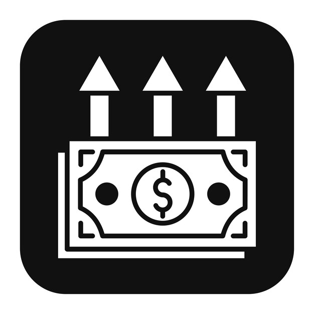 El icono del vector de ganancias brutas se puede utilizar para el conjunto de iconos de crédito y préstamo