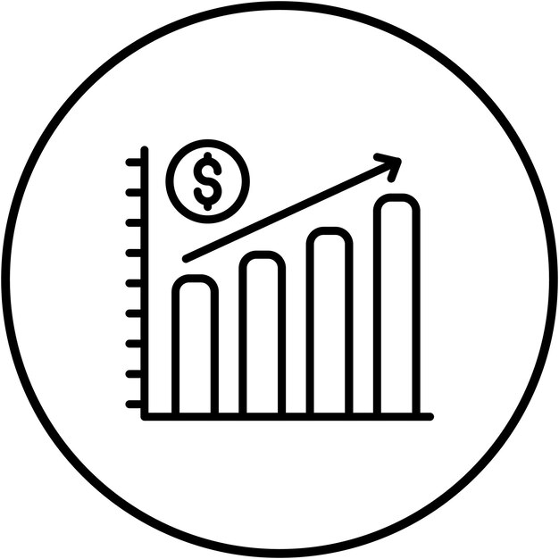 El icono del vector de ganancias ilícitas se puede utilizar para el conjunto de iconos de corrupción