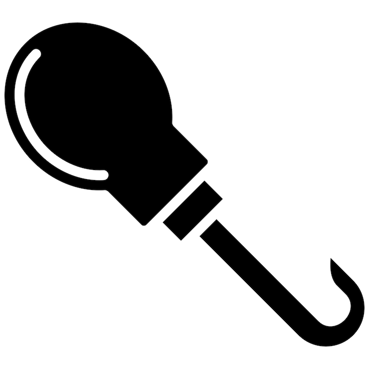Vector el icono del vector de gancho se puede usar para el conjunto de iconos de shoemaker