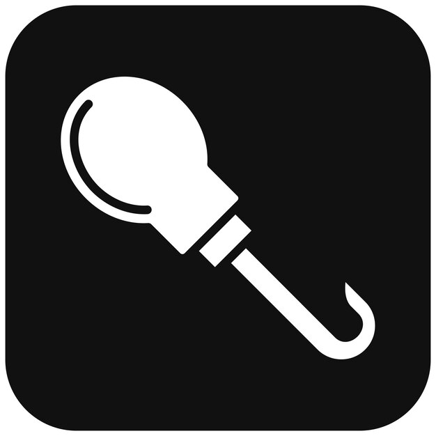 El icono del vector de gancho se puede usar para el conjunto de iconos de Shoemaker
