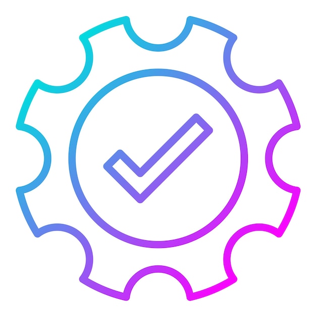El icono del vector de garantía de calidad se puede utilizar para el conjunto de iconos de producción en masa
