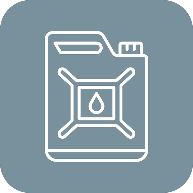 El icono del vector de la gasolina se puede utilizar para el conjunto de iconos de la industria de la gasolina