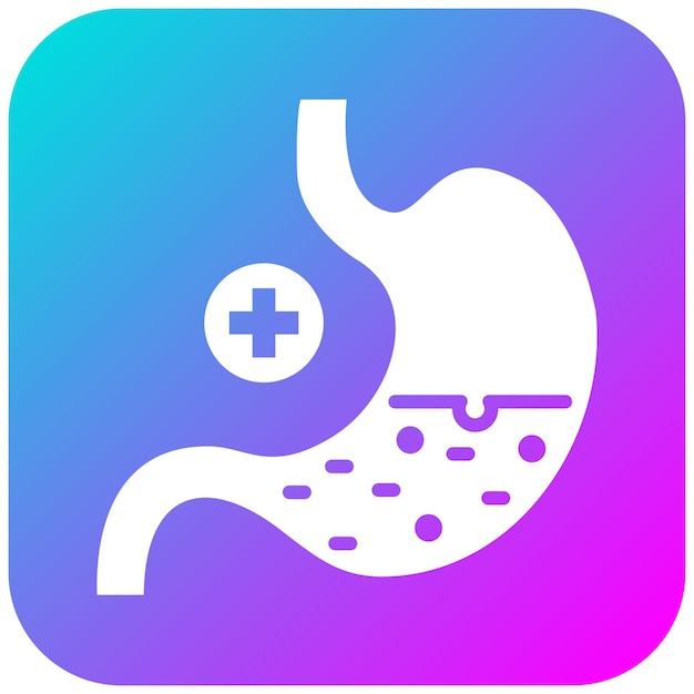 El icono del vector de gastroenterología se puede utilizar para el conjunto de iconos de medicina