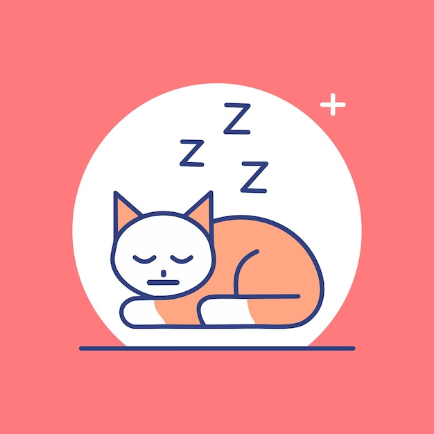 icono de vector de gato