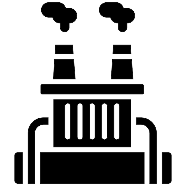 El icono del vector geotérmico se puede utilizar para el conjunto de iconos de fabricación