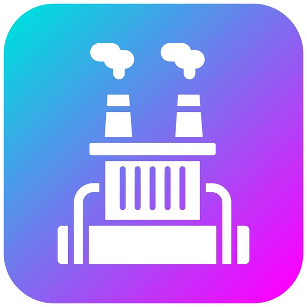 El icono del vector geotérmico se puede utilizar para el conjunto de iconos de fabricación