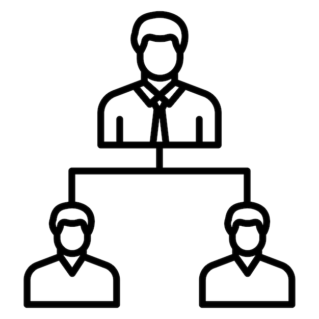 El icono del vector de gestión de empleados se puede utilizar para el conjunto de iconos de gestión de crisis