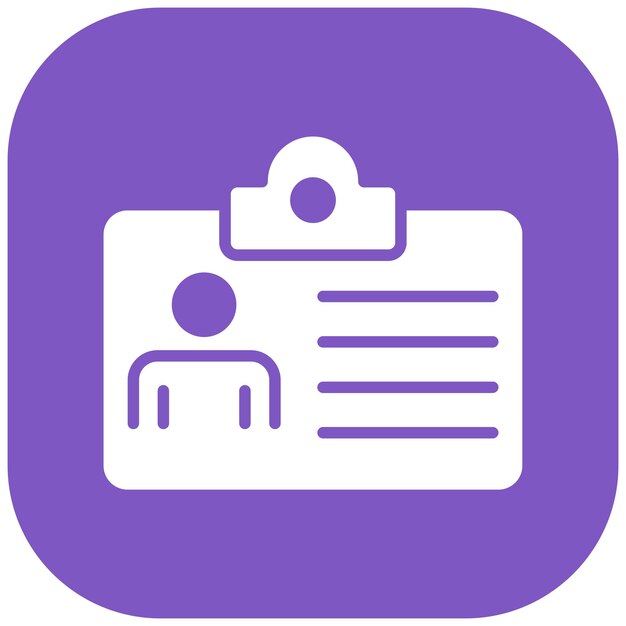 El icono del vector de gestión de identidad puede utilizarse para el conjunto de iconos de gestión de riesgos