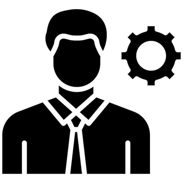 El icono del vector de gestión se puede utilizar para el conjunto de iconos de Business Analytics