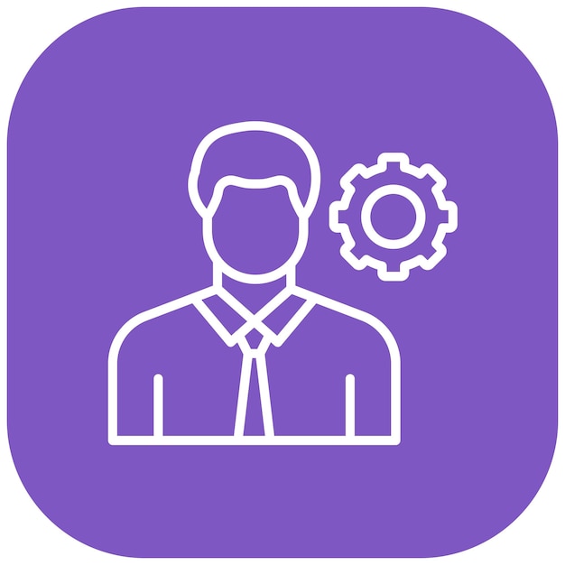 El icono del vector de gestión se puede utilizar para el conjunto de iconos de Business Analytics