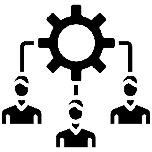El icono del vector de gestión de red se puede utilizar para el conjunto de iconos de red