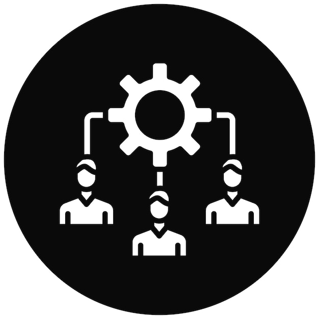 El icono del vector de gestión de red se puede utilizar para el conjunto de iconos de red