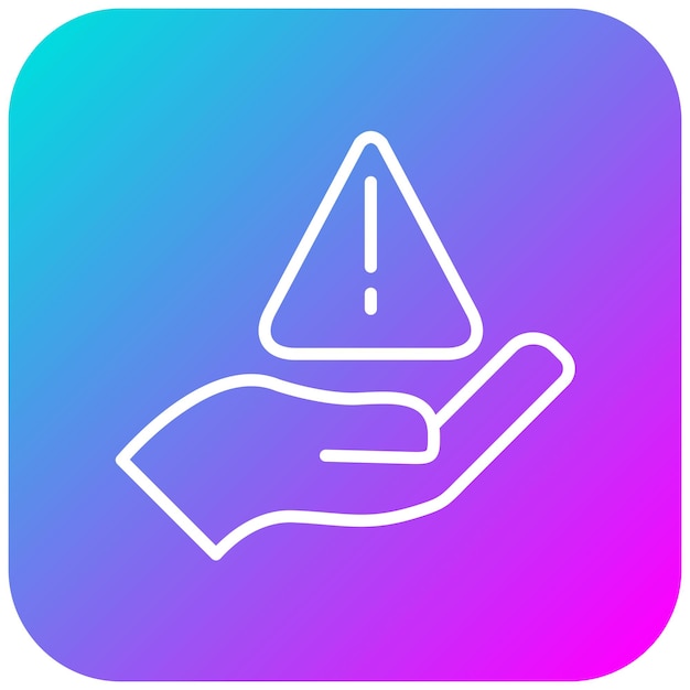 El icono del vector de gestión de riesgos se puede utilizar para el conjunto de iconos de caridad