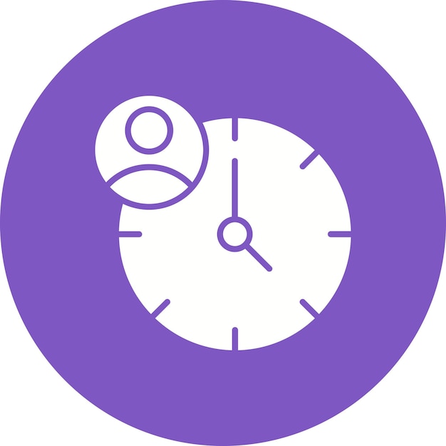 El icono del vector de gestión del tiempo se puede utilizar para el conjunto de iconos de habilidades para la vida