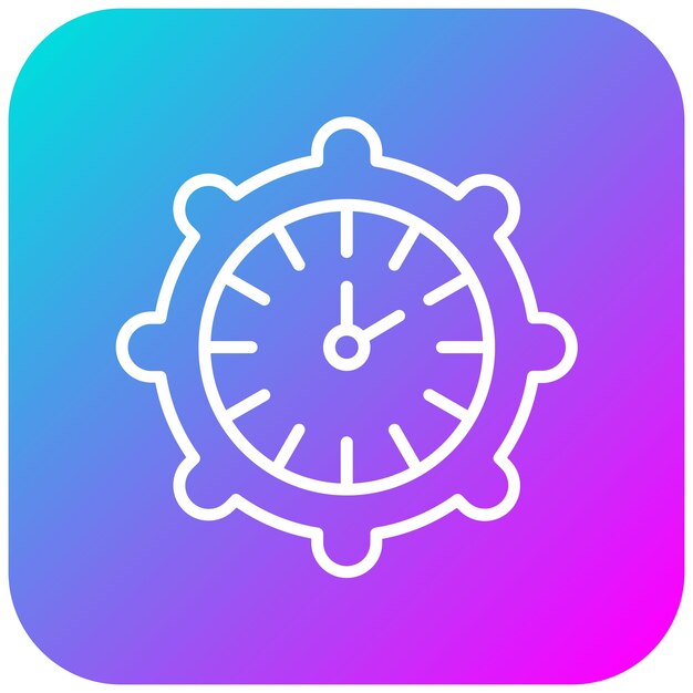 El icono del vector de gestión del tiempo se puede utilizar para el conjunto de iconos de marketing