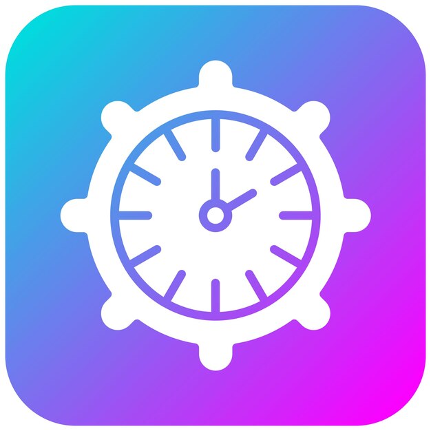El icono del vector de gestión del tiempo se puede utilizar para el conjunto de iconos de marketing