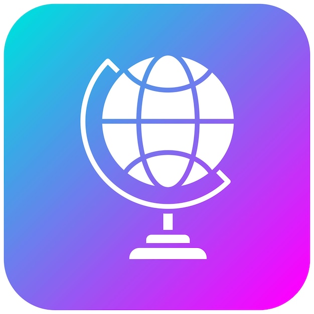El icono del vector del globo de soporte se puede utilizar para el conjunto de iconos de aprendizaje