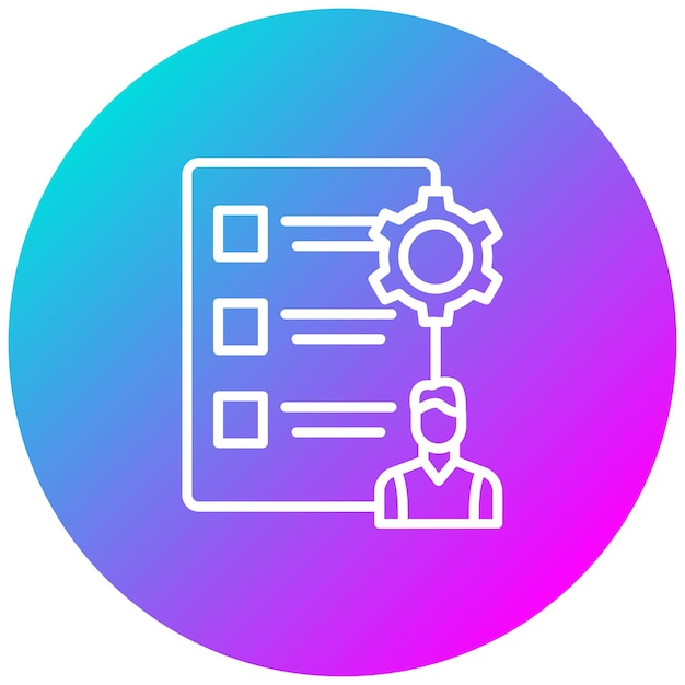El icono del vector de gobernanza del proyecto se puede utilizar para el conjunto de iconos de evaluación del proyecto