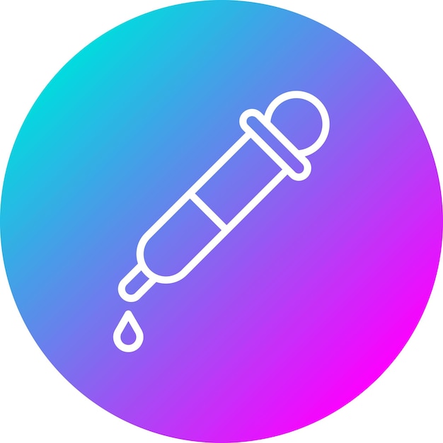 El icono del vector de goteo se puede usar para el conjunto de iconos de química