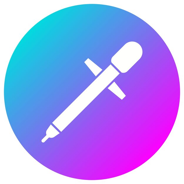 El icono del vector de gotero se puede utilizar para el conjunto de iconos de la farmacia