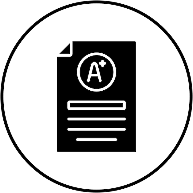 El icono del vector de grado se puede utilizar para el conjunto de iconos de aprendizaje