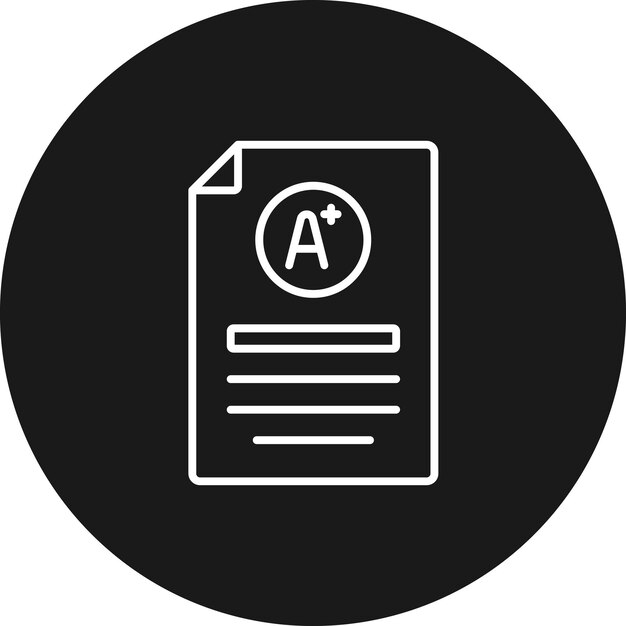 El icono del vector de grado se puede utilizar para el conjunto de iconos de aprendizaje