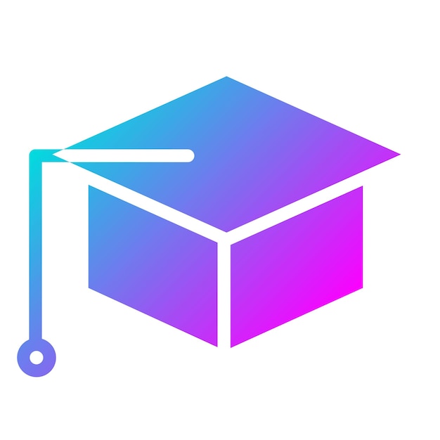 El icono del vector de graduados se puede usar para el conjunto de iconos de regreso a la escuela