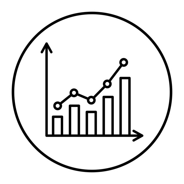 El icono de vector de gráfico de barras se puede utilizar para el conjunto de iconos de comentarios del cliente