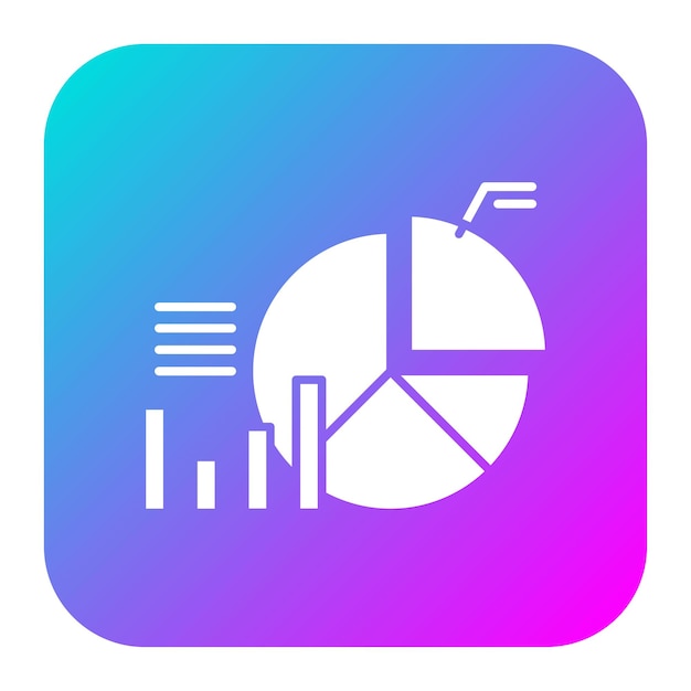 El icono de vector de gráfico de pastel se puede utilizar para el conjunto de iconos de banca y finanzas