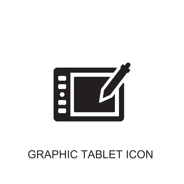 Icono de vector gráfico de la tableta
