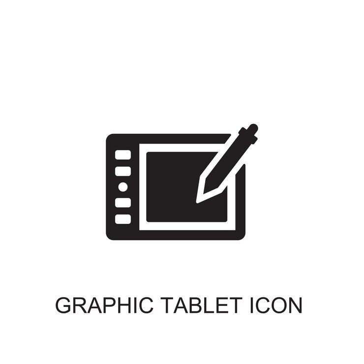 Vector icono de vector gráfico de la tableta