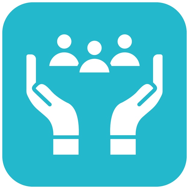 El icono del vector de grupo de apoyo se puede utilizar para el conjunto de iconos de quimioterapia