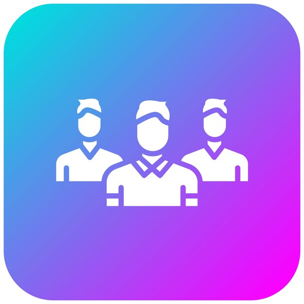El icono del vector de grupo se puede utilizar para el conjunto de iconos de comunicaciones