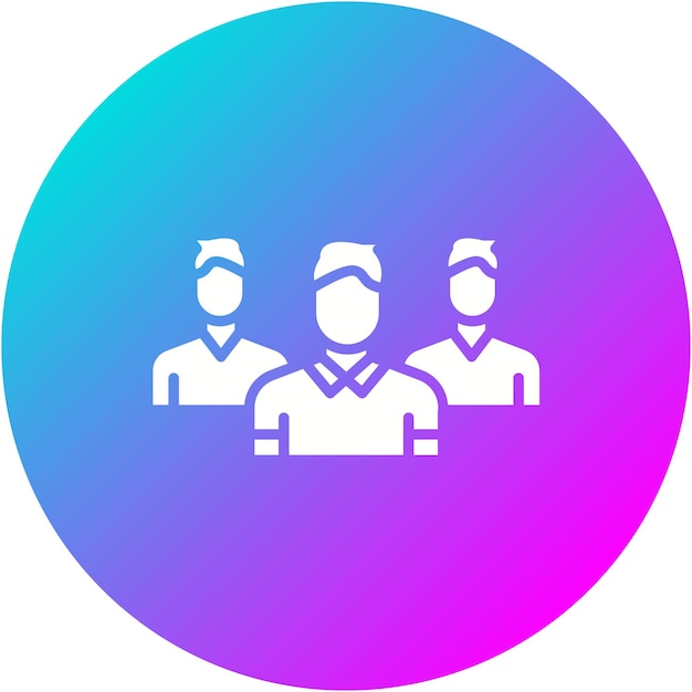 El icono del vector de grupo se puede utilizar para el conjunto de iconos de comunicaciones