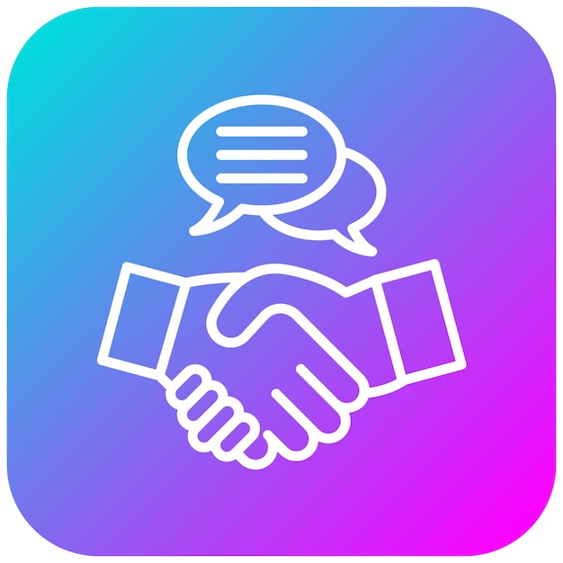 El icono del vector de habilidades de negociación se puede utilizar para el conjunto de iconos de rasgos de personalidad