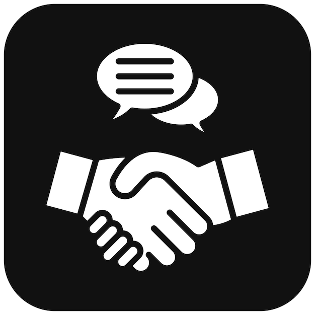 El icono del vector de habilidades de negociación se puede utilizar para el conjunto de iconos de rasgos de personalidad