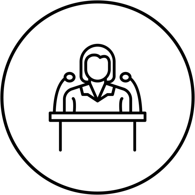El icono del vector de habla de la mujer se puede utilizar para el conjunto de iconos de limpieza