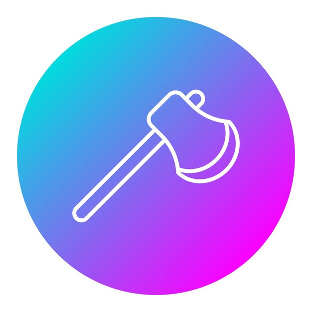 El icono del vector de hacha se puede usar para el conjunto de iconos de invierno